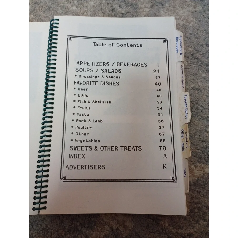 Vtg Spiral Cookbook Grand Olde‎ Players Omaha, Nebraska Community Theater 1980s